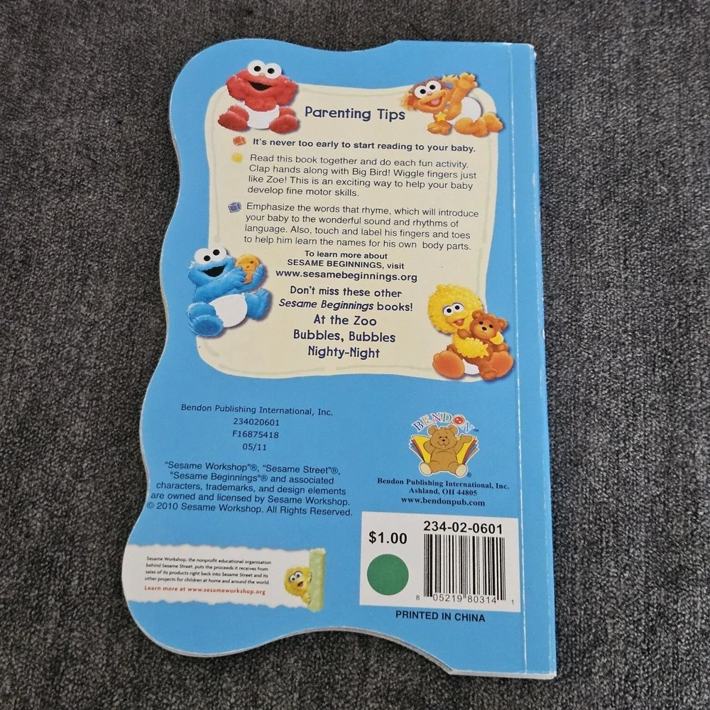 Sesame Beginnings: Eyes‎ & Nose, Fingers & Toes Board Book Children